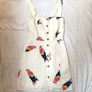 Farm Rio parrot casual dress
